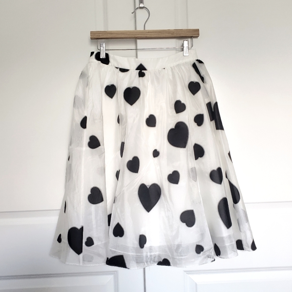 J. Crew hearts skirt